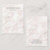 Luxe Pink Marble Jewelry Earring Display Visitenkarte (Vorne/Hinten)