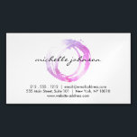 Luxe Pink Painted Circle Magnetische Visitenkarte<br><div class="desc">Ein Bio gestrichener Kreis in rosa und lila Farbtönen wird zu einem luxuriösen Logo auf dieser Magnetkarte. Steigen Sie mit diesem modernen Design in Ihre Marke ein und lassen Sie sich von der Masse abheben und einen bleibenden Eindruck verlassen. Ideal für Beauty-Salons, Nagelstudios, Mode-Boutiquen, Haarstylisten, Farbisten oder alle kreativen und...</div>