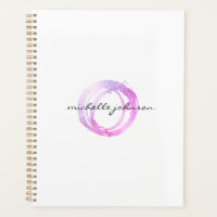 Luxe Pink Painted Circle Termin Buch