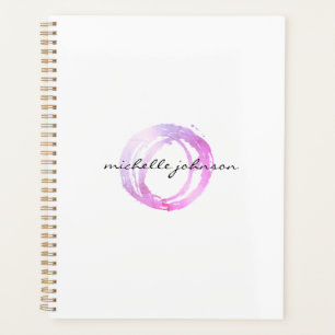 Luxe Pink Painted Circle Termin Buch Planer