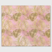 LUXE PINK TROPICAL WRAPPING PAPIER GIFT WRAP GESCHENKPAPIER (Flach)