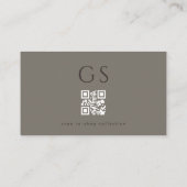 Luxe QR-Code Luxus-Boutique-Mode Visitenkarte (Rückseite)