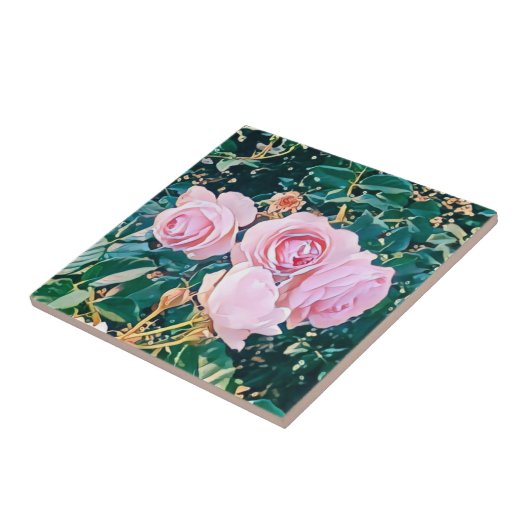 luxe romantic flowers botanical wallpaper fliese (Seite)