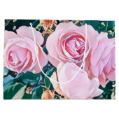 luxe romantic flowers botanical wallpaper große geschenktüte (Rückseite)