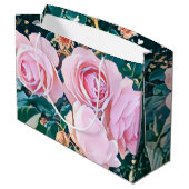 luxe romantic flowers botanical wallpaper große geschenktüte (Rückseite Schrägansicht)