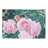 luxe romantic flowers botanical wallpaper kissenbezug (Rückseite)