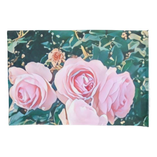 luxe romantic flowers botanical wallpaper kissenbezug (Vorderseite)