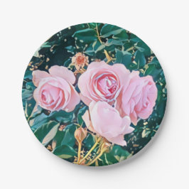 luxe romantic flowers botanical wallpaper pappteller