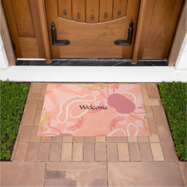 Luxe romantinc peach fuzz baby girl fußmatte