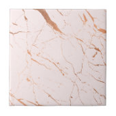 Luxe Rosa und Rose Gold Marmor Keramik Tile Fliese (Vorderseite)