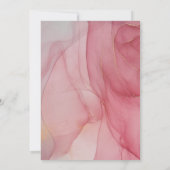 LUXE ROSE BLUSH MARBLE WEDING INVITATION EINLADUNG (Rückseite)