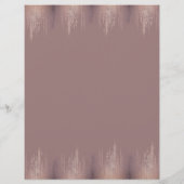 Luxe Rose Gold Confetti Regenmuster Flyer (Hinten)