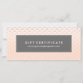 Luxe Rose Gold Geschenkgutschein (Vorderseite)