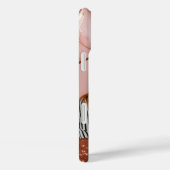 Luxe Rose Gold Glitzer Marble Foto Case-Mate iPhone Hülle (Rückseite / Rechts)
