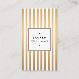 Luxe Rose Gold Streifen Boutique, Mode, Schönheit Visitenkarte