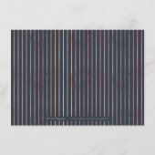 Luxe Rose Gold Vintag botanische Unterkünfte Begleitkarte (Rückseite)