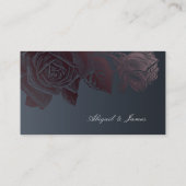 Luxe Rose goldmoody botanische Website Einlegen Ka Platzkarte (Rückseite)