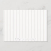 Luxe Rose Vintager botanischer Hochzeitsempfang Begleitkarte (Rückseite)