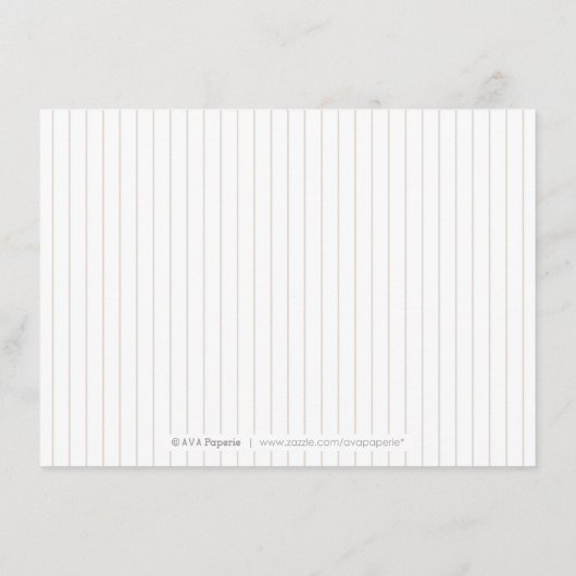 Luxe Rose Vintager botanischer Hochzeitsempfang Begleitkarte (Rückseite)