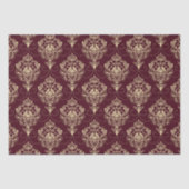 Luxe Royal Damask Gold Ziermuster Seidenpapier (Vorderseite)