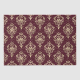 Luxe Royal Damask Gold Ziermuster Seidenpapier