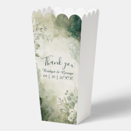 Luxe-Salbei-Smaragd-Hochzeits-Blumen-Collage Geschenkschachtel