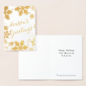 Luxe Schneeflocken Corporate Holiday Gruß Folienkarte (Anzeige)