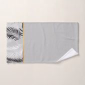 LUXE SILVER GRAY TROPICAL BATHROOM TOWEL SET (Handtuch)