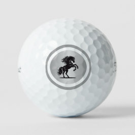 Luxe Silver Horseback Golf Balls Golfball