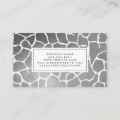 Luxe Silver Pattern Visitenkarte (Rückseite)