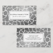 Luxe Silver Pattern Visitenkarte (Vorne/Hinten)