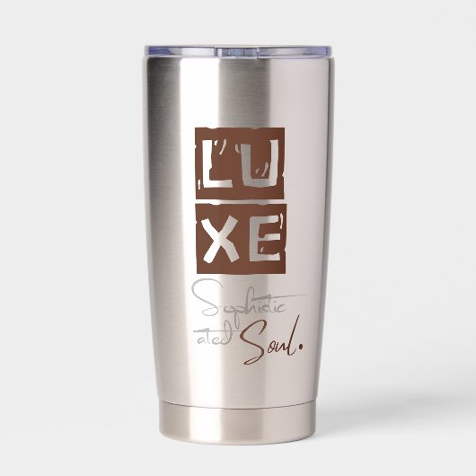 LUXE Sophisticated Soul Thermobecher (Rückseite)