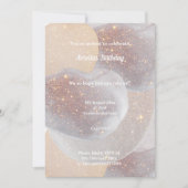LUXE SPACE TALK BIRTHDAY PARTY INVITATION EINLADUNG (Vorderseite)