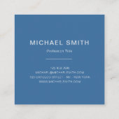 Luxe Square Business Card – Professional Quadratische Visitenkarte (Rückseite)