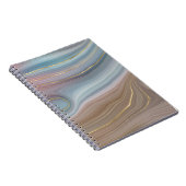 Luxe Strata | Dusty Slate Blue Taupe Pink Agate Notizblock (Rechte Seite)