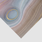 Luxe Strata | Dusty Slate Blue Taupe Pink Agate Seidenpapier (Ausschnitt)