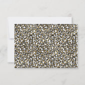 LUXE TIERLEOPARD GEMUSTERTE UAWG RSVP KARTE (Rückseite)