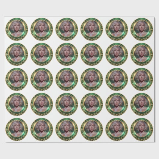 Luxe Vintage Geschenkpapier (Flach)