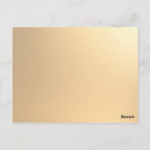 Luxe Vintage Postkarte (Rückseite)