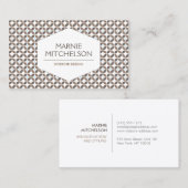 LUXE VINTAGER GLAMOUR VISITENKARTE (Vorne/Hinten)