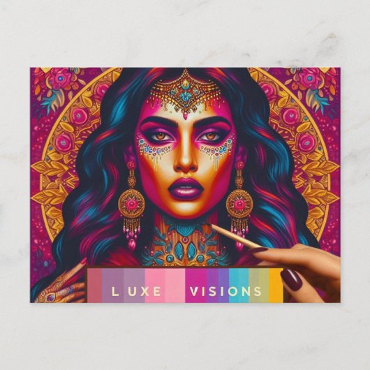 Luxe Visions Feiertagspostkarte (Vorderseite)