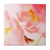 Luxe Watercolor Pink Florals Fliese (Vorderseite)