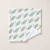 LUXE WHITE EUCALYPTUS GOLD BATH TOWEL SET (Waschlappen)