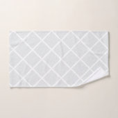 LUXE WHITE GRAU FLORAL ABSTRAKT BATH TOWEL SET (Handtuch)