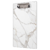 Luxe White Marble Klemmbrett (Links)