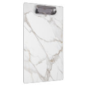 Luxe White Marble Klemmbrett (Rechts)