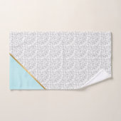 LUXE WHUE VINTAGE BLUE GOLD BATH TOWEL SET (Handtuch)