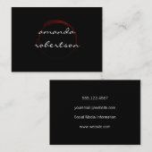 Luxe Wine Stain Visitenkarte (Vorne/Hinten)