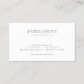 Luxe Wood Effect Art Kosmetologe Visitenkarte (Rückseite)