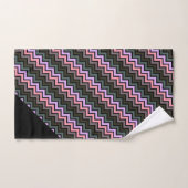 LUXE ZICKZACK PASTEL BLACK ABSTRAKT TOWEL SET (Handtuch)